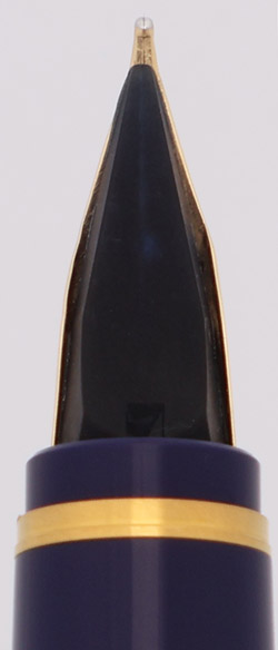 Namiki Falcon Fountain Pen (1998) - Blue w Gold Trim, C/C, 14k